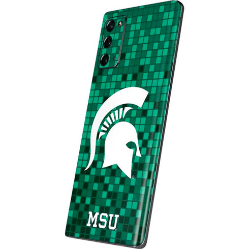Michigan State University Spartans Digital Pixels Galaxy Note20 5G Skin